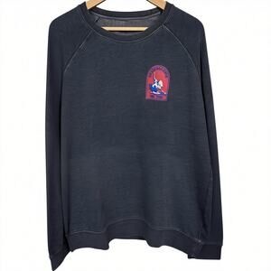 Val Surf Skate LA Mens XL Surf Wave Logo Faded Relaxed Gray Crewneck Sweatshirt